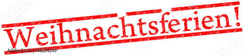 Weihnachtsferien Stempel  #151215-03