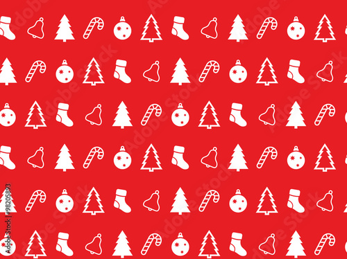 Christmas red x seamless