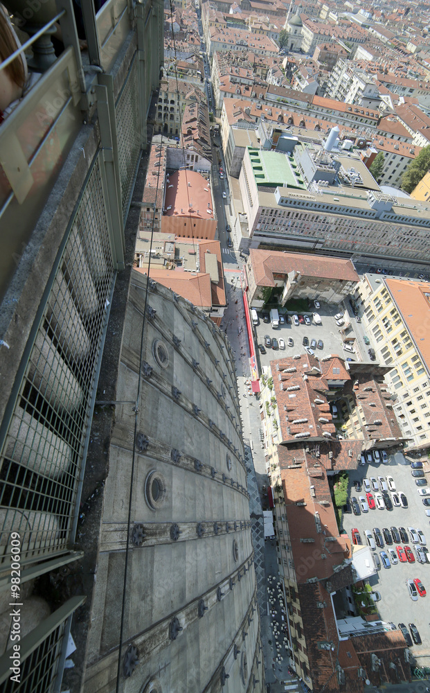 Turin from the highest building in the city called MOLE ANTONELL