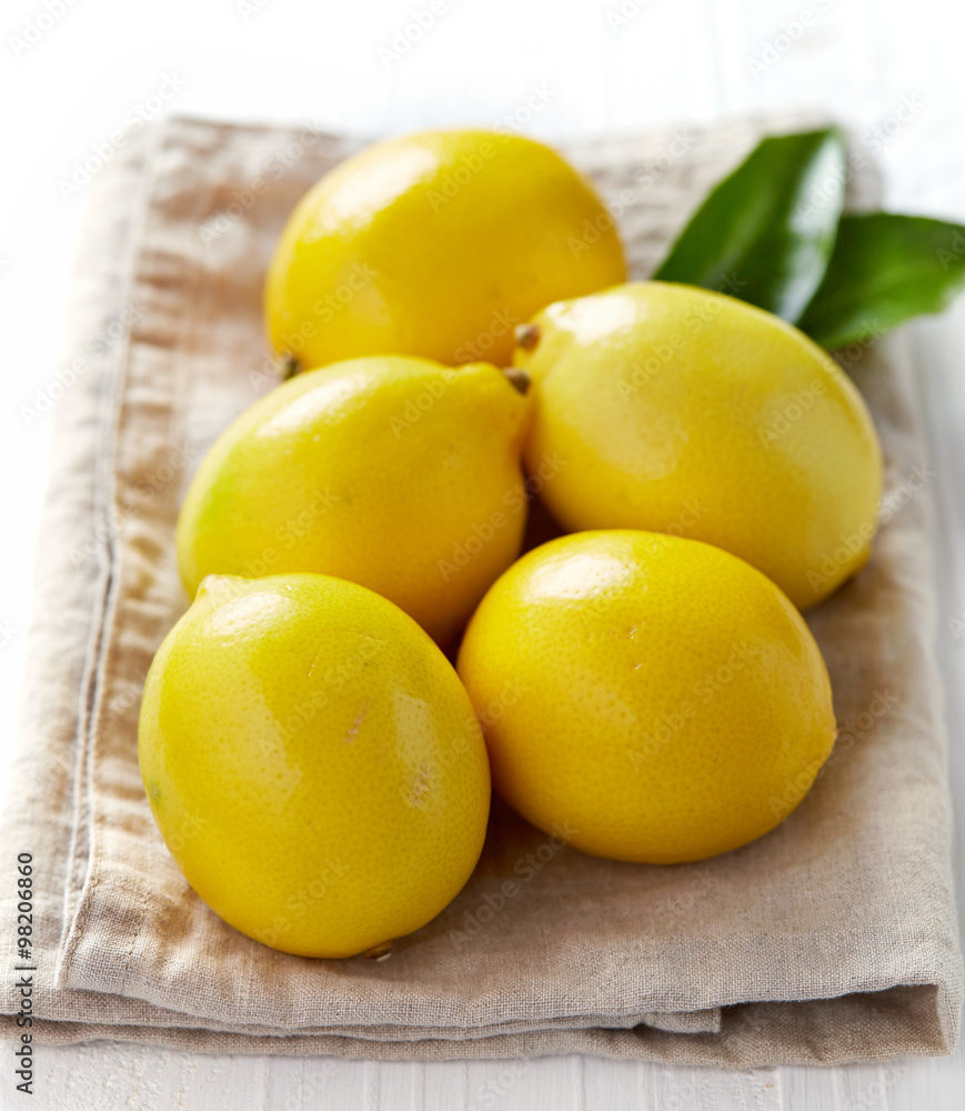 fresh ripe lemons