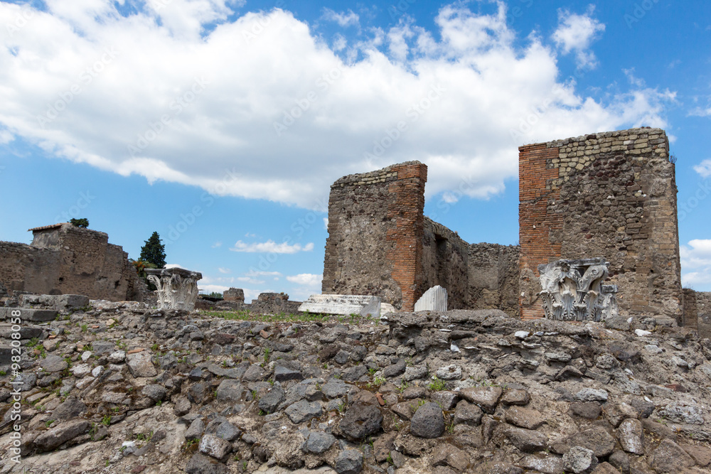 Ruins of ancient Pompeii, Italy