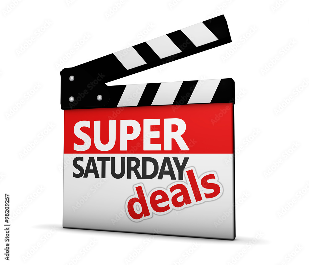 Super Saturday Deals Clapper Board
