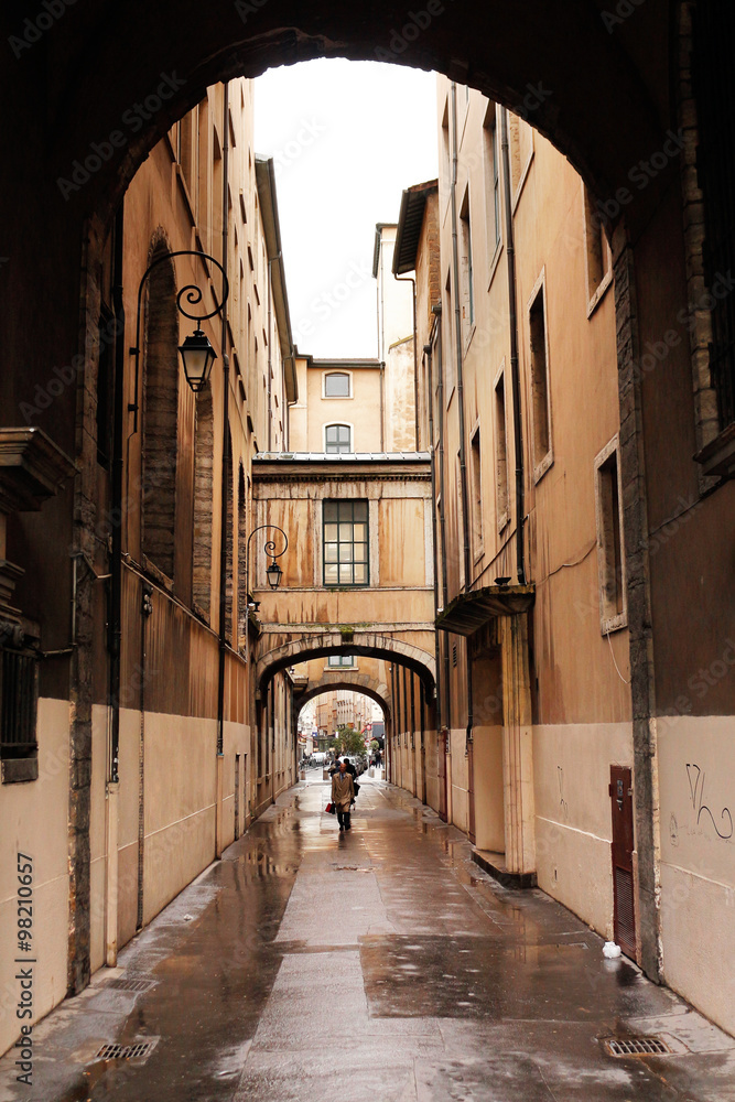 Obraz premium Lyon - passage rue Menestrier