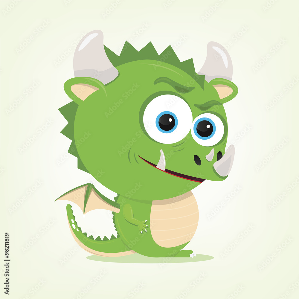 Fototapeta premium Cartoon Dragon