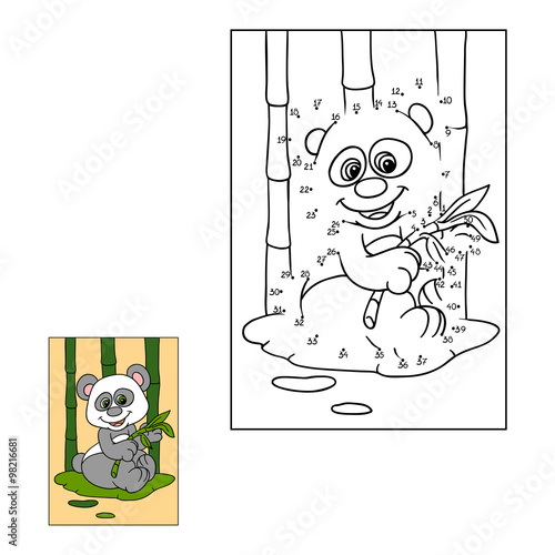 Fototapeta Naklejka Na Ścianę i Meble -  Numbers game (panda)