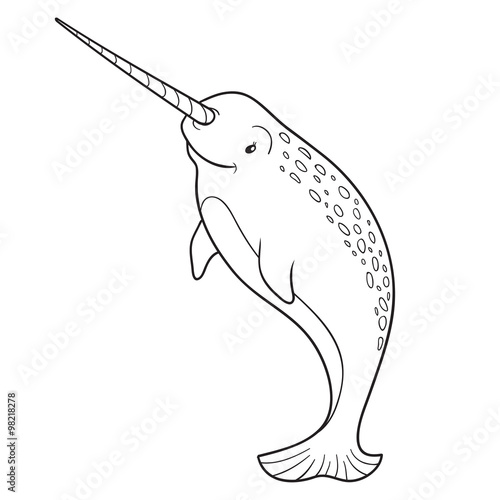 Coloring book (narwhal)