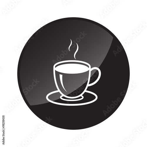 hot coffee cup logo icon