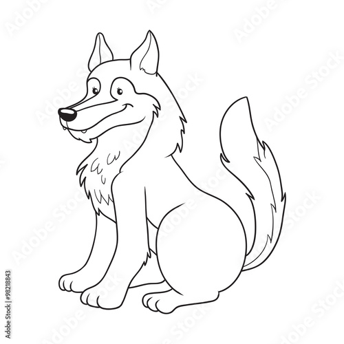 Coloring book (wolf)
