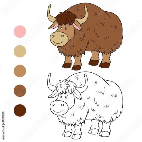 Coloring book (yak)