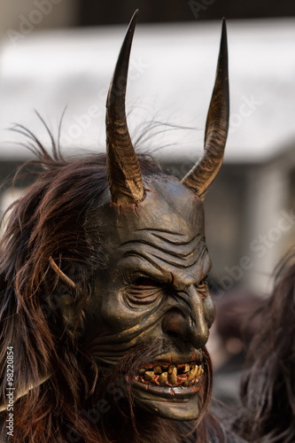 Satanic,wooden,mask, ,St.,Nicholas krampuslauf,krampusmaske,krampusmasken,krampusse, angst Totenkopf Halloween