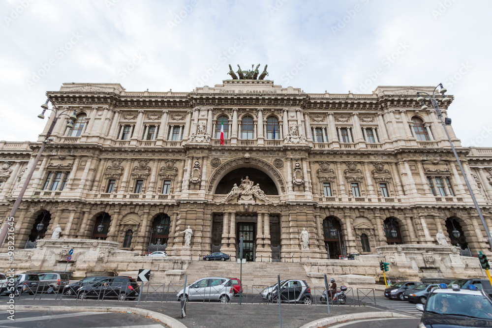 Rome - The facade of Palace of Justice - Palazzo di Giustizia.