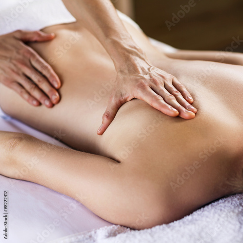 Fotografie Woman enjoying massage.