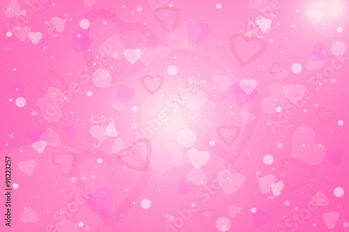 Abstract valentine's day background with pink hearts