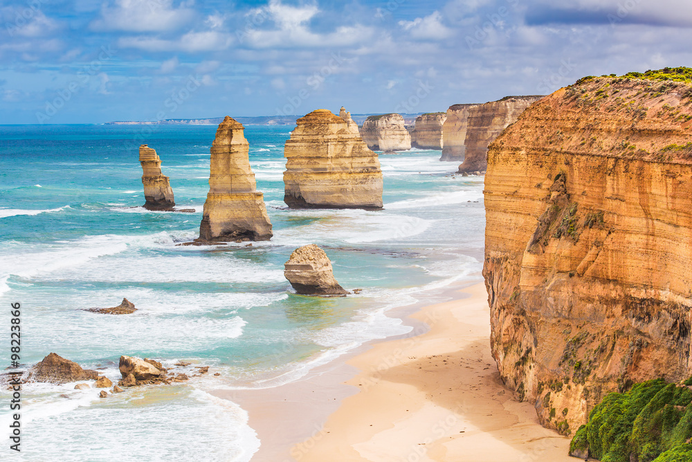 Naklejka premium Dwunastu Apostołów na Great Ocean Road w Australii