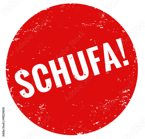 Schufa Stempel rot