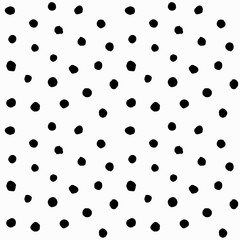Acrylglasbilder Polka-Dot-Muster Handgezeichnete kleine Punkte dezent  © amovitania