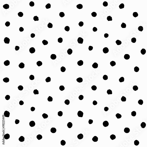 Hand drawn small polka dots photo