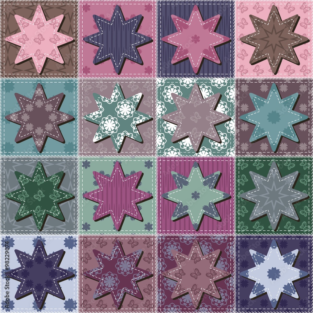patchwork background with different patterns patchwork background with different patterns