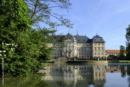 Schloss und Schlosspark Werneck, Unterfranken, Bayern, Deutschland.