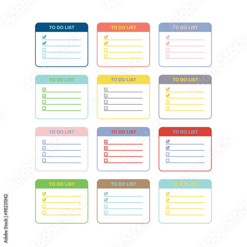 To do lists with check boxes. Can be used also for shopping lists, wish lists.