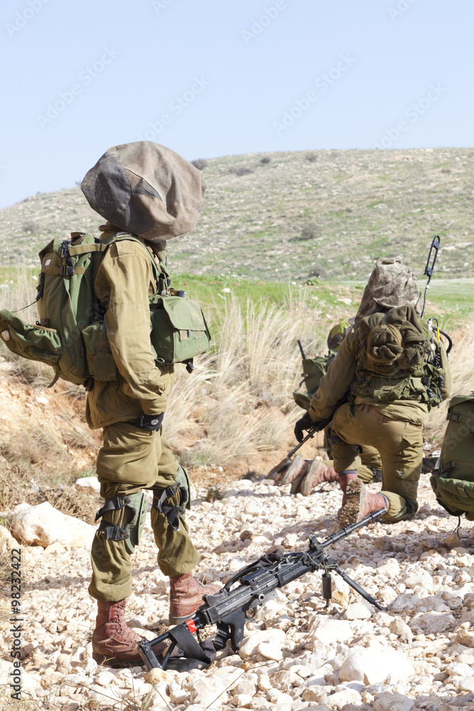 Fototapeta premium Israeli soldier training