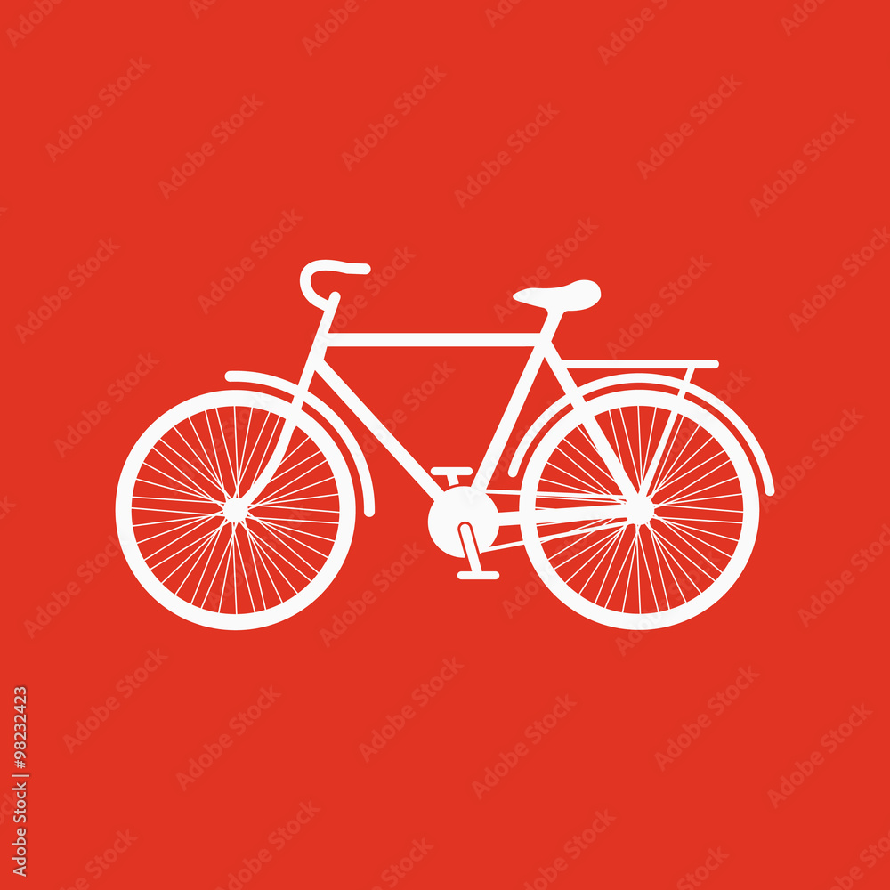 Fototapeta premium The bike icon. Bicycle symbol. Flat