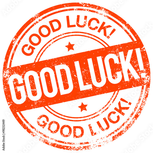 good luck rubber stamp