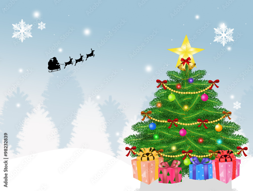 Obraz premium Christmas tree