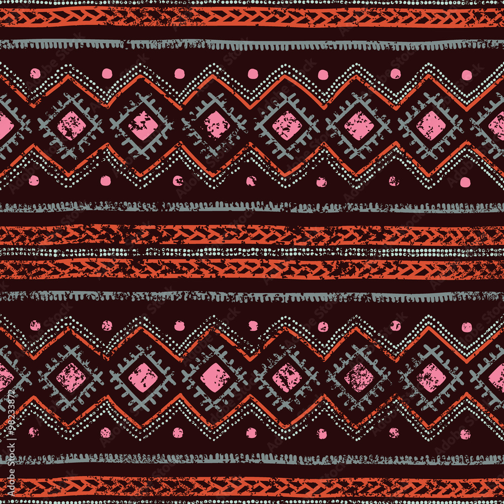 Ethnic seamless background.