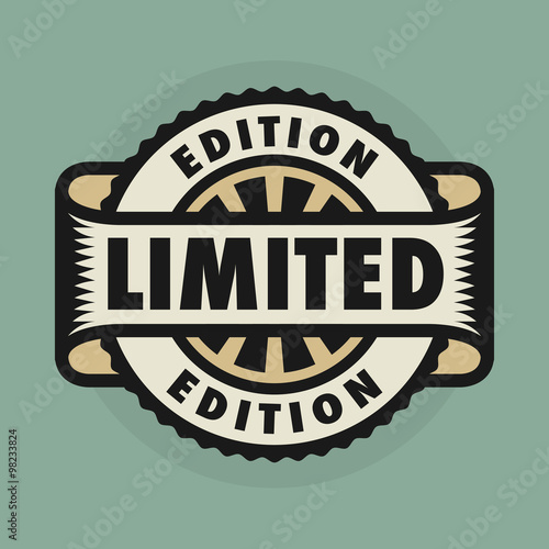 Stamp or label with the text Limited Edition