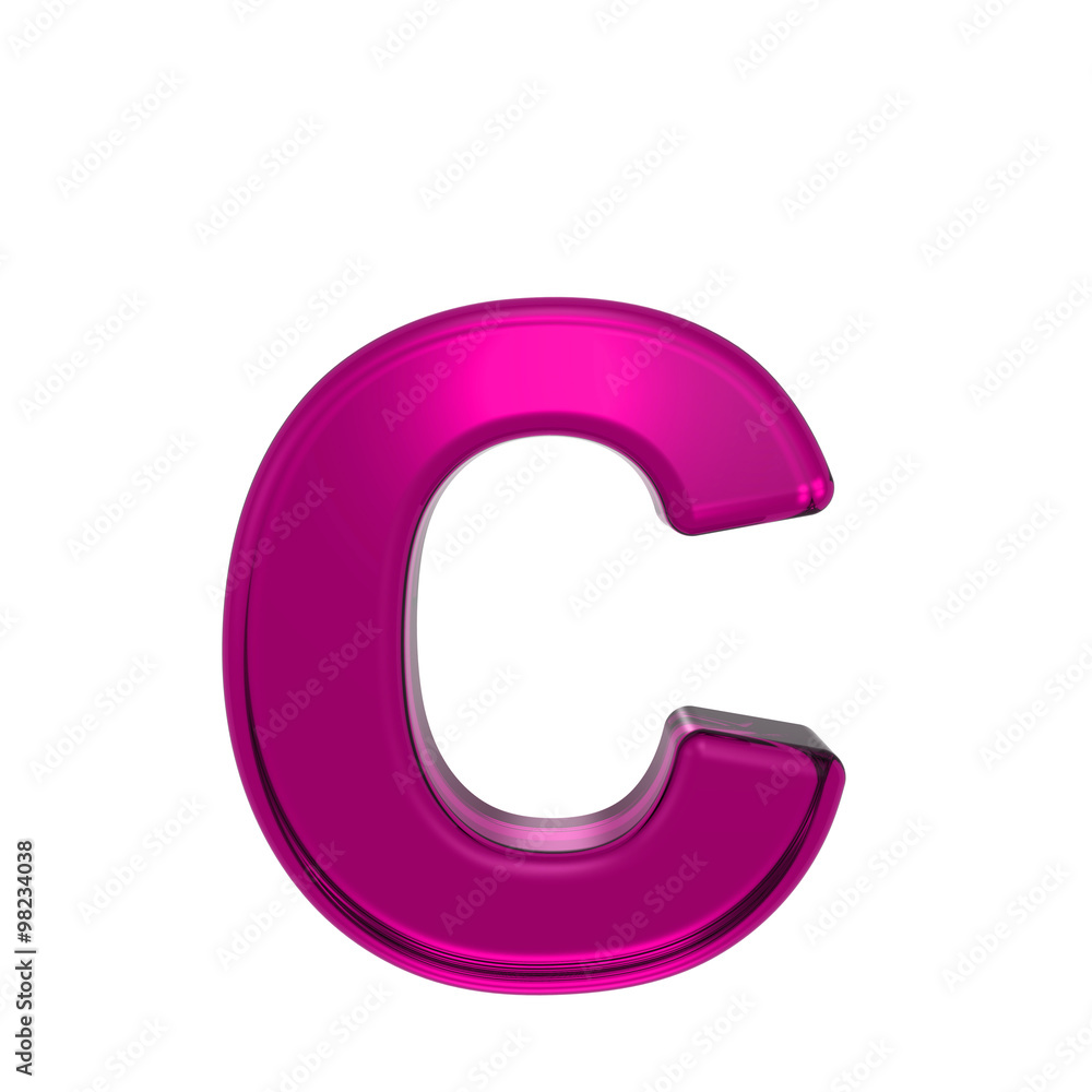 One lower case letter from pink alphabet set, isolated on white. Computer generated 3D photo rendering. One lower case letter from pink alphabet set, isolated on white. Computer generated 3D photo rendering.