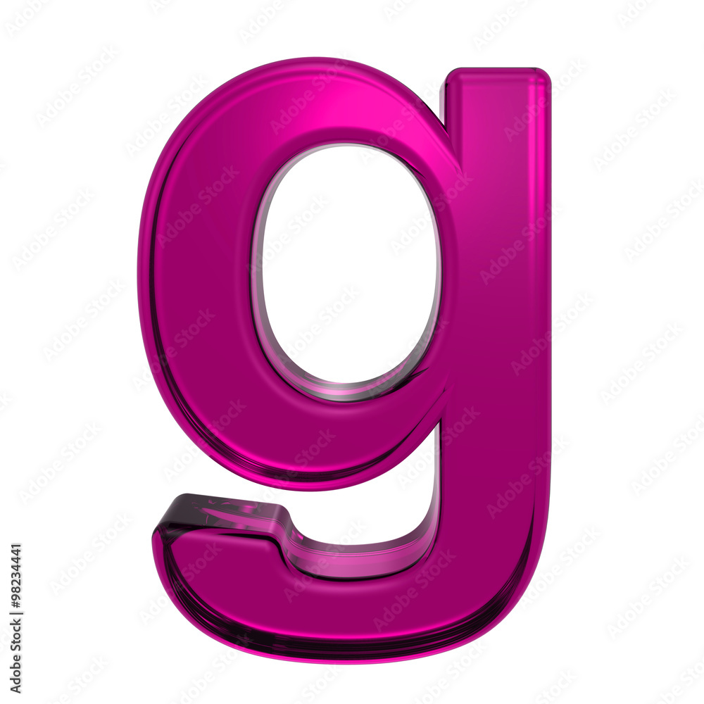 One lower case letter from pink alphabet set, isolated on white. Computer generated 3D photo rendering. One lower case letter from pink alphabet set, isolated on white. Computer generated 3D photo rendering.