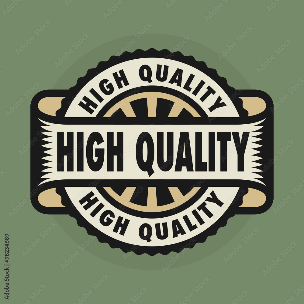 Obraz premium Stamp or emblem with text High Quality