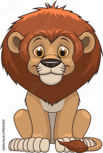 Cute lion cartoon