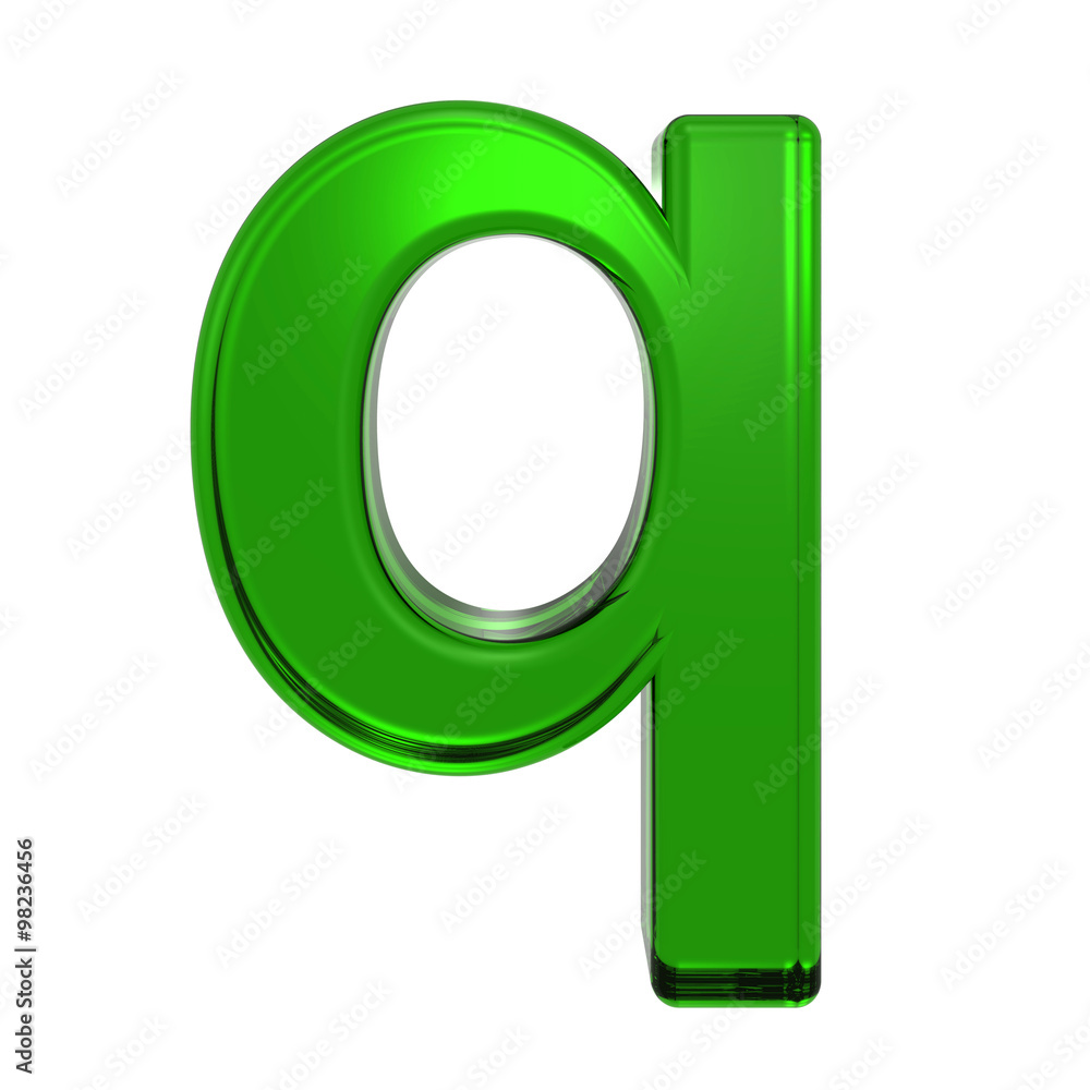 One lower case letter from emerald alphabet set, isolated on white. Computer generated 3D photo rendering. One lower case letter from emerald alphabet set, isolated on white. Computer generated 3D photo rendering.