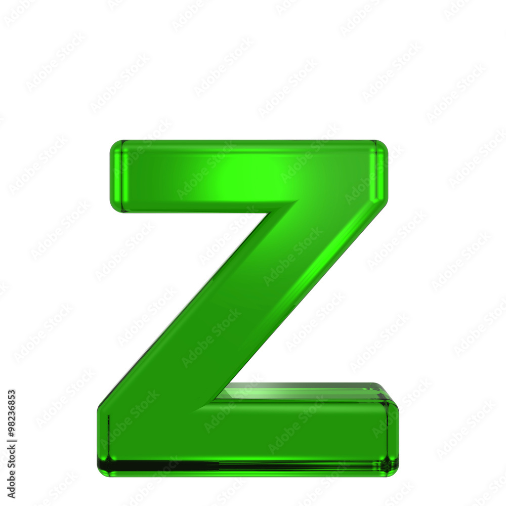 One lower case letter from emerald alphabet set, isolated on white. Computer generated 3D photo rendering. One lower case letter from emerald alphabet set, isolated on white. Computer generated 3D photo rendering.