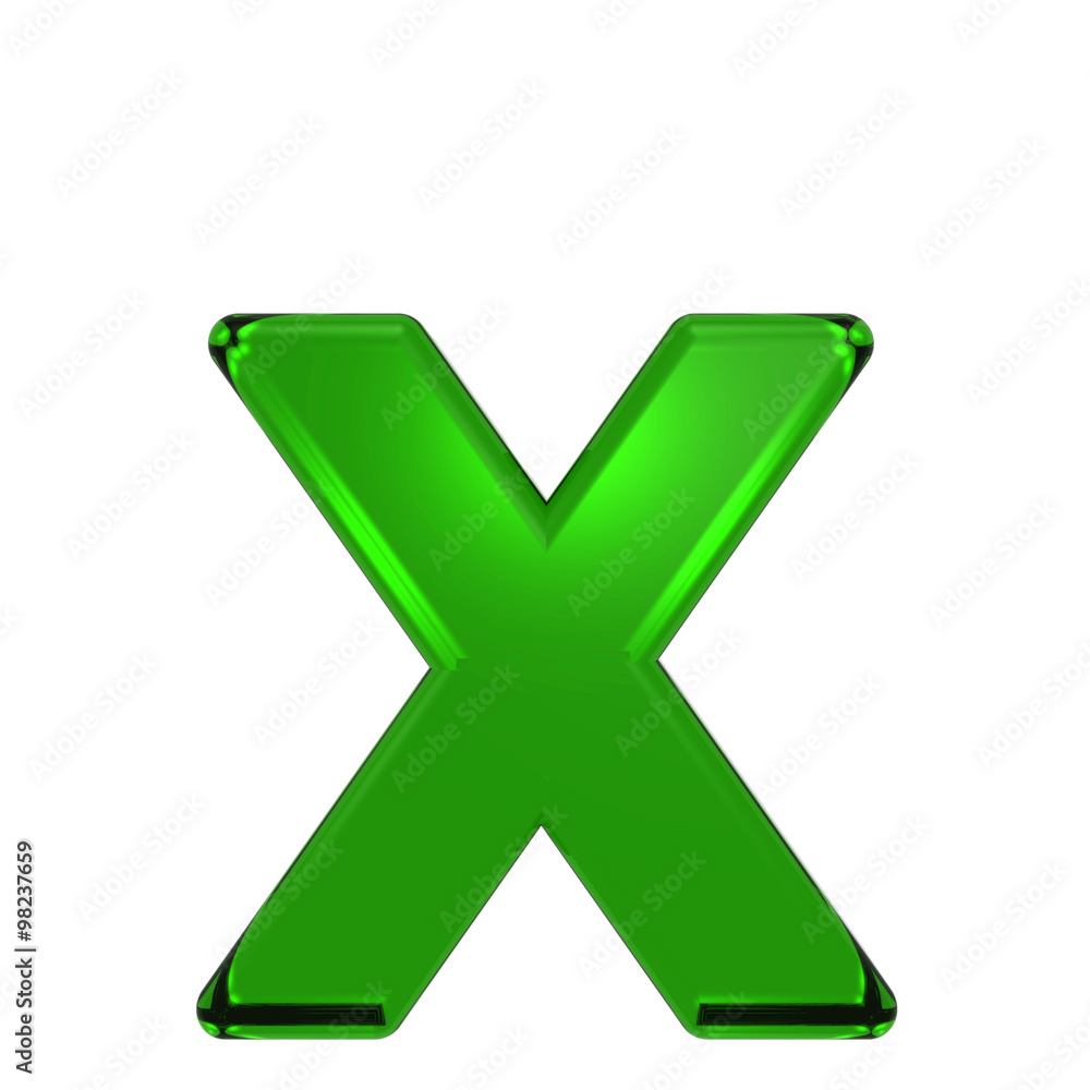 One lower case letter from emerald alphabet set, isolated on white. Computer generated 3D photo rendering. One lower case letter from emerald alphabet set, isolated on white. Computer generated 3D photo rendering.
