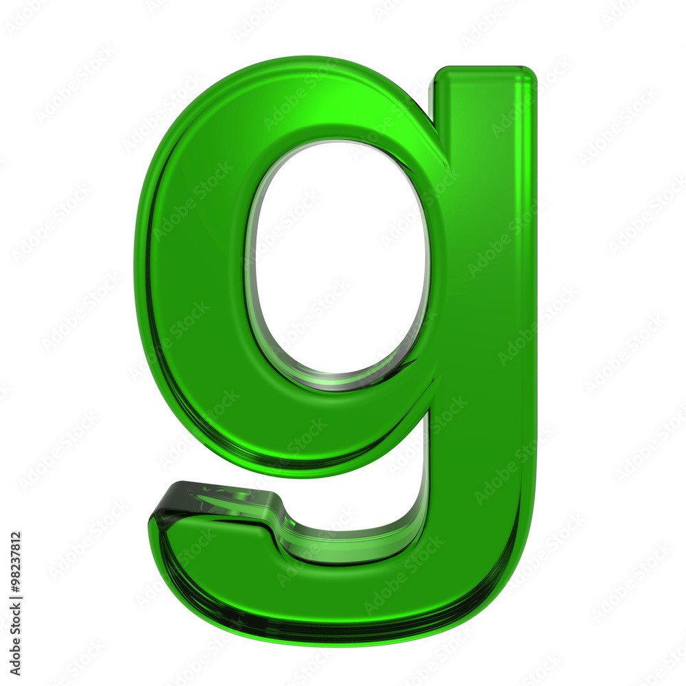 One lower case letter from emerald alphabet set, isolated on white. Computer generated 3D photo rendering. One lower case letter from emerald alphabet set, isolated on white. Computer generated 3D photo rendering.