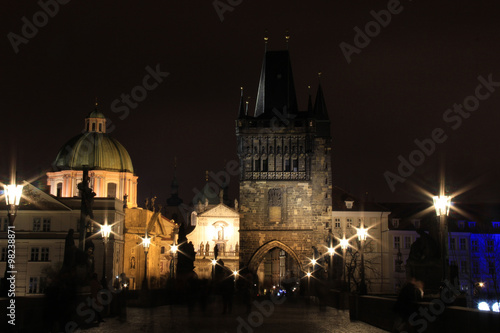 Charles Bridge At Night