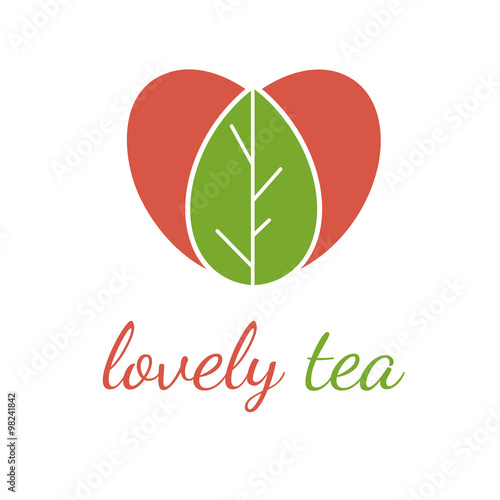 abstract illustration of tea leaves. vector
