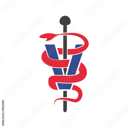 veterinary symbol vector design template