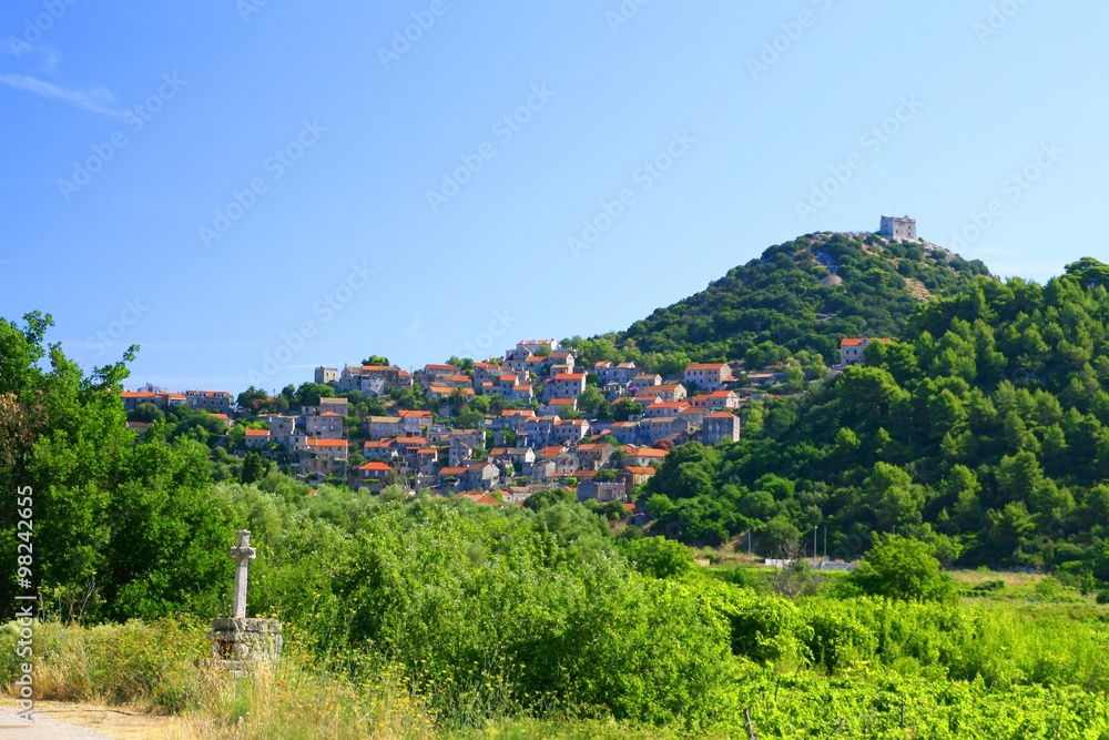 Panorama of the old Mediterranean village