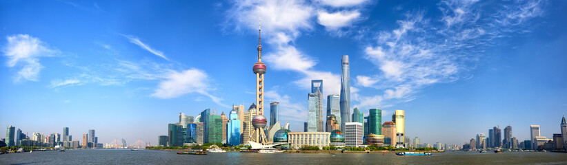 Papier peint photo Shanghai Panorama de Pudong à Shanghai  © Oleksandr Dibrova