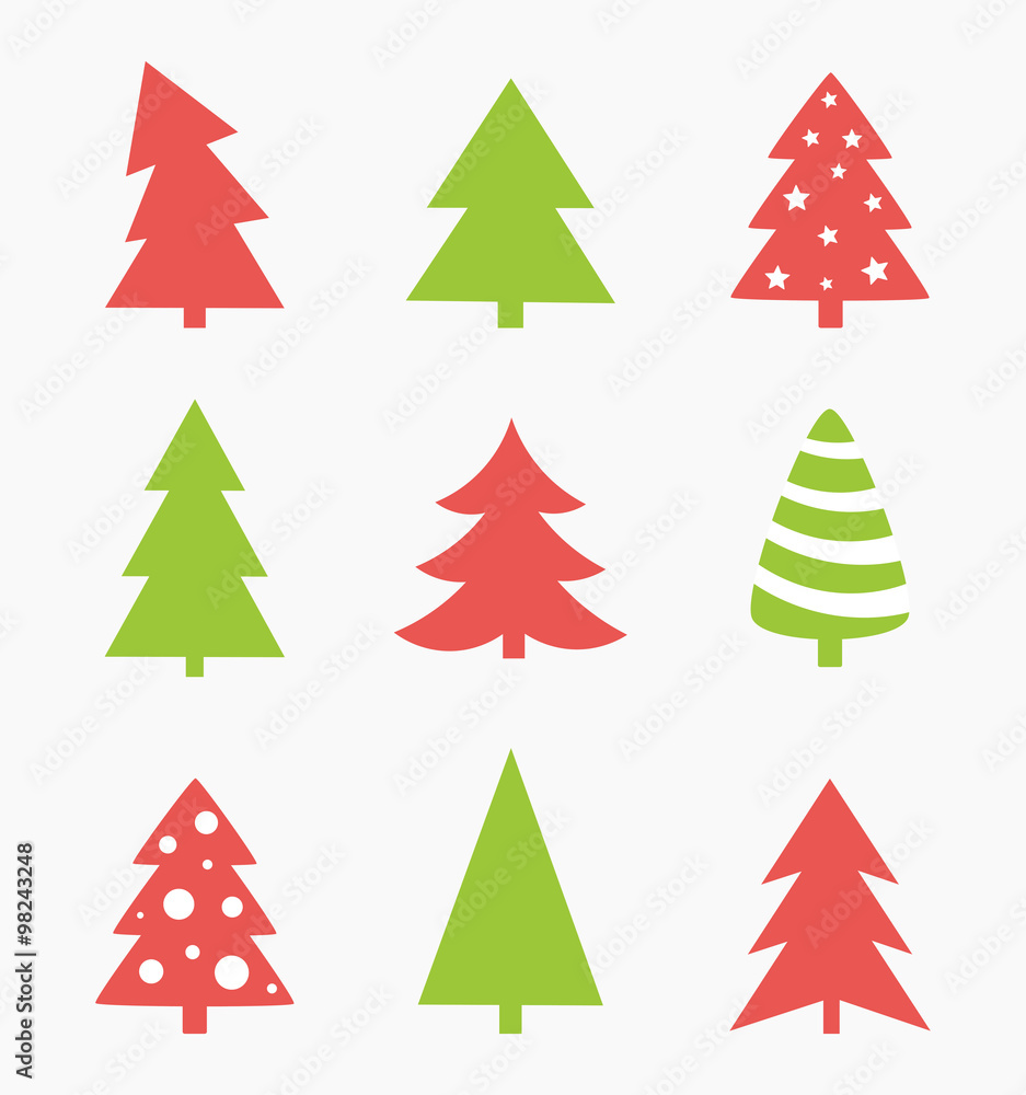 Christmas trees vector Christmas trees vector
