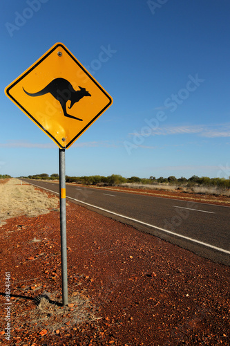 Kangaroo Sign in South Australia