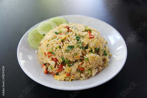 Chinese fried rice with pork