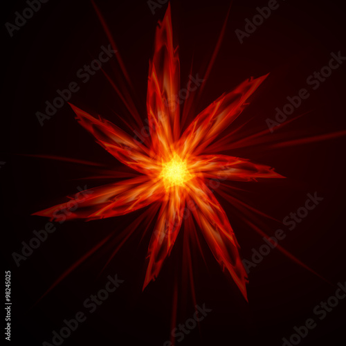 Abstract fire flames