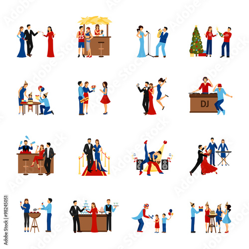 Party People Icons Set