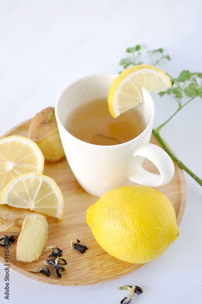 Cup of Ginger Tea with Lemon Cup of Ginger Tea with Lemon