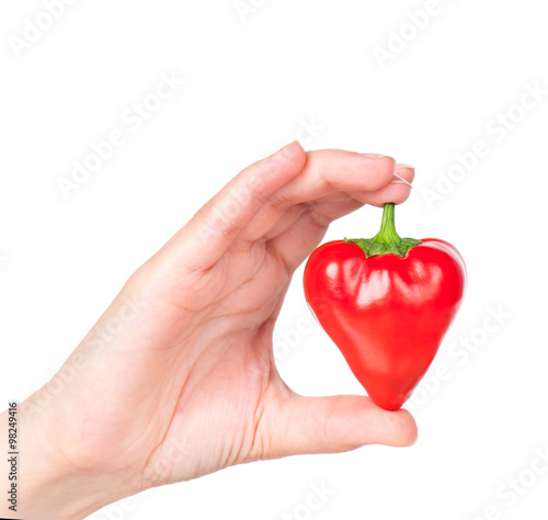 Raw red pepper